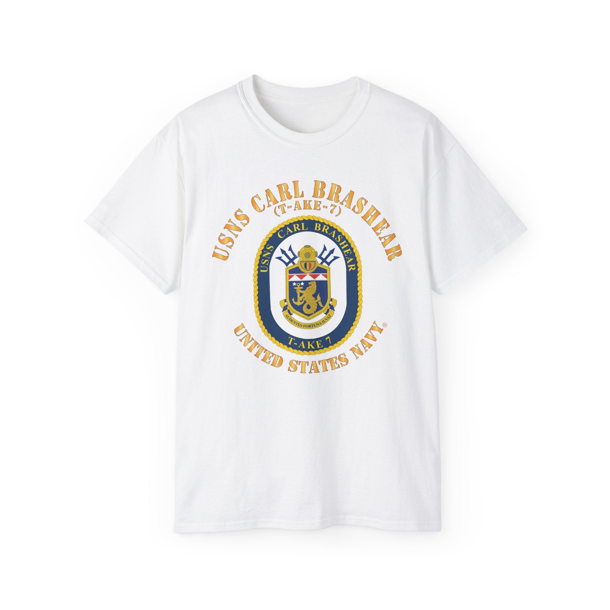 Unisex Ultra Cotton T-Shirt - Navy - USNS Carl Brashear (T-AKE 7)