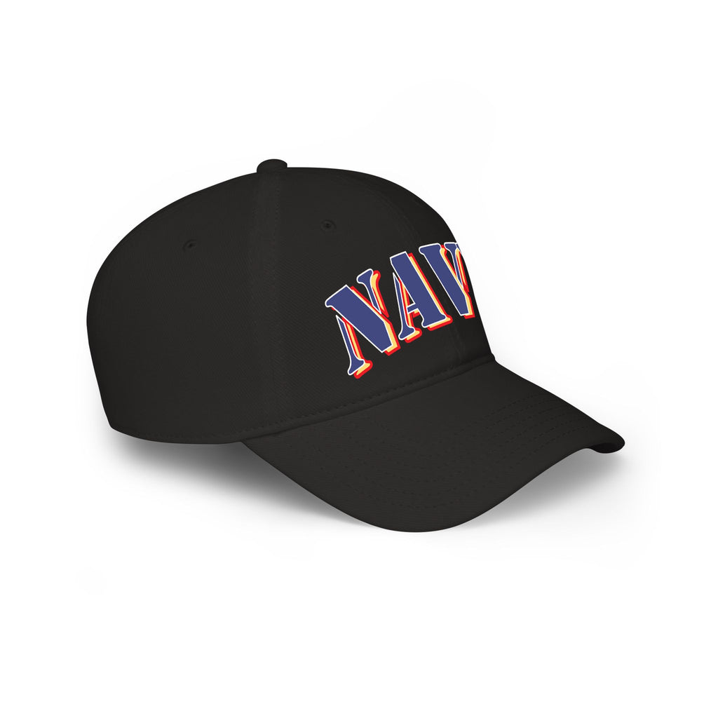 NAVY DTF Baseball Cap — Red Low Profile Hat for Military & Patriotic Fans