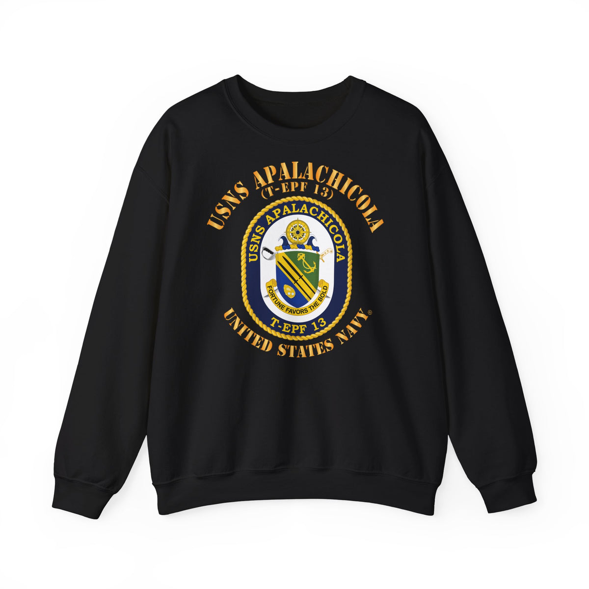 Unisex Heavy Blend™ Crewneck Sweatshirt - Navy - USNS Apalachicola (T-EPF 13)