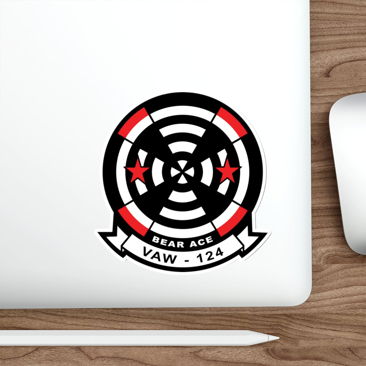 Die-Cut Vinyl Sticker - Navy - Airborne Command & Control Squadron 124 (VAW-124) wo txt
