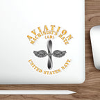 Die-Cut Vinyl Sticker - Navy - Rate - Aviation Machinist's Mate (AD)