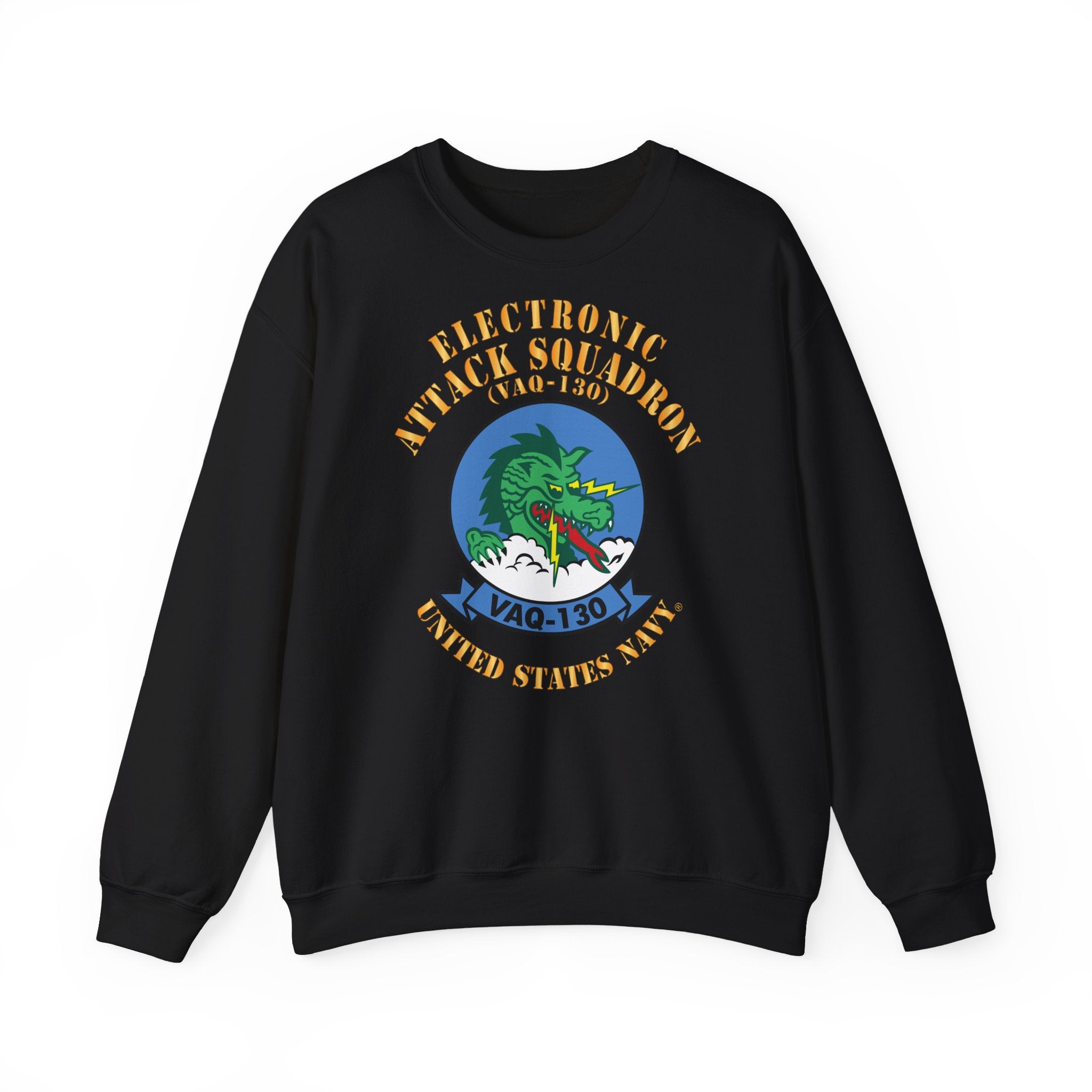 Unisex Heavy Blend™ Crewneck Sweatshirt - Navy - Electronic Attack Squadron 130 (VAQ-130)