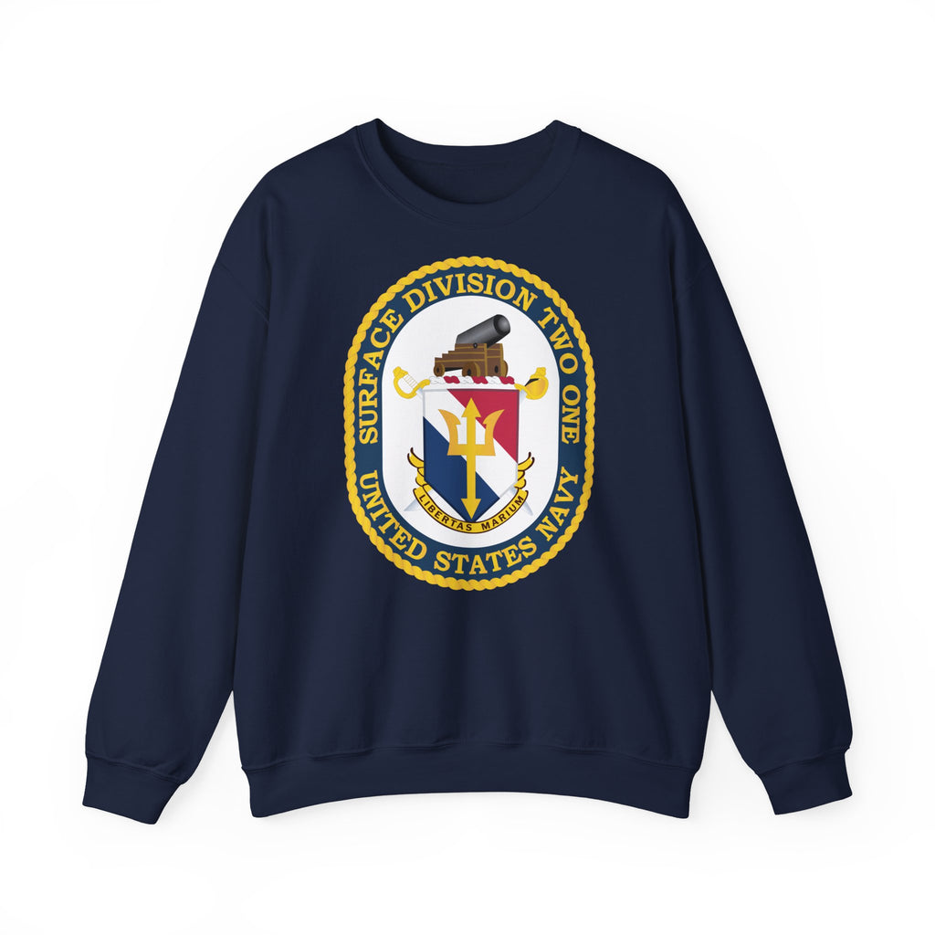 Unisex Heavy Blend™ Crewneck Sweatshirt - Navy - Surface Division 21 wo txt