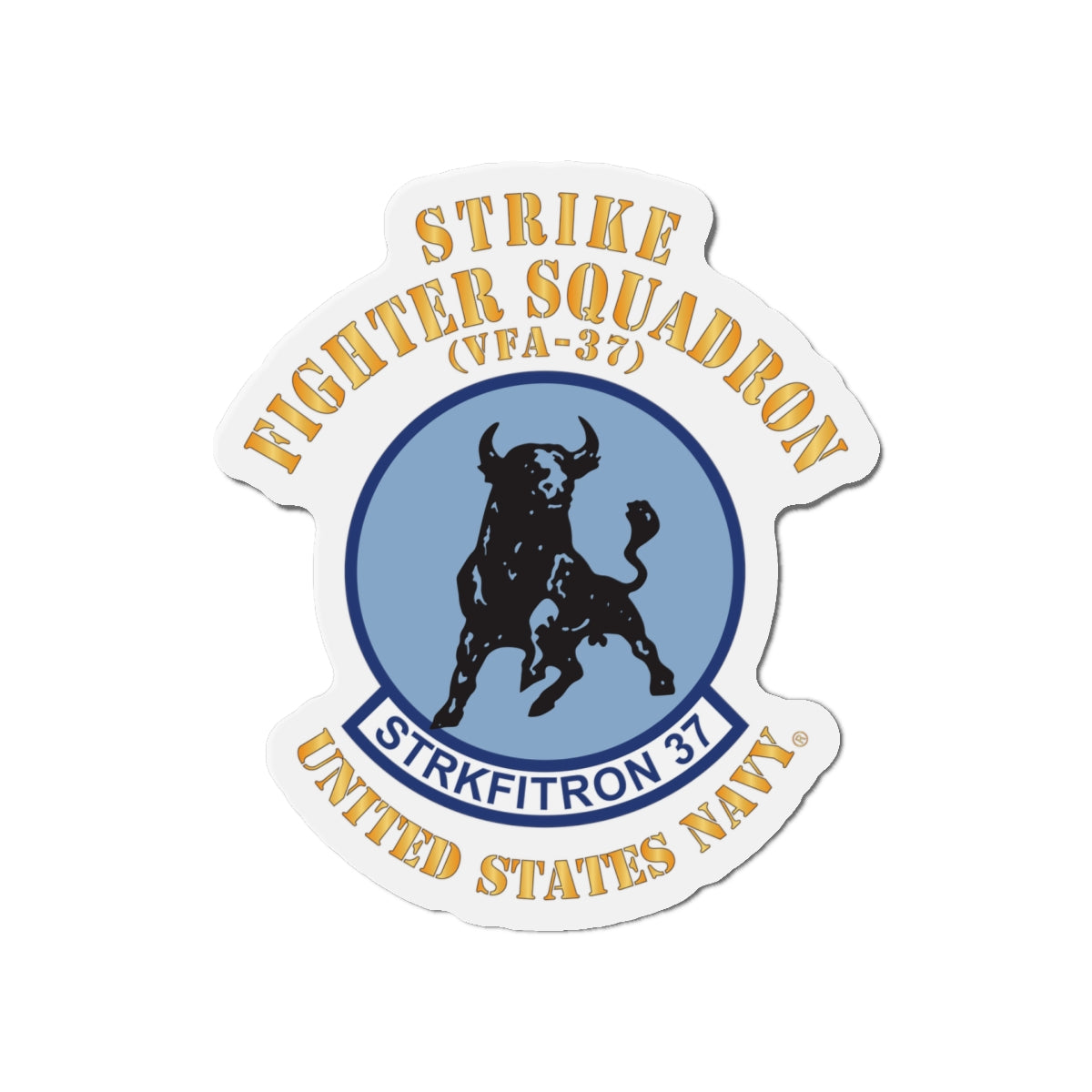 Die-Cut Magnet - Navy - Strike Fighter Squadron 37 (VFA-37)