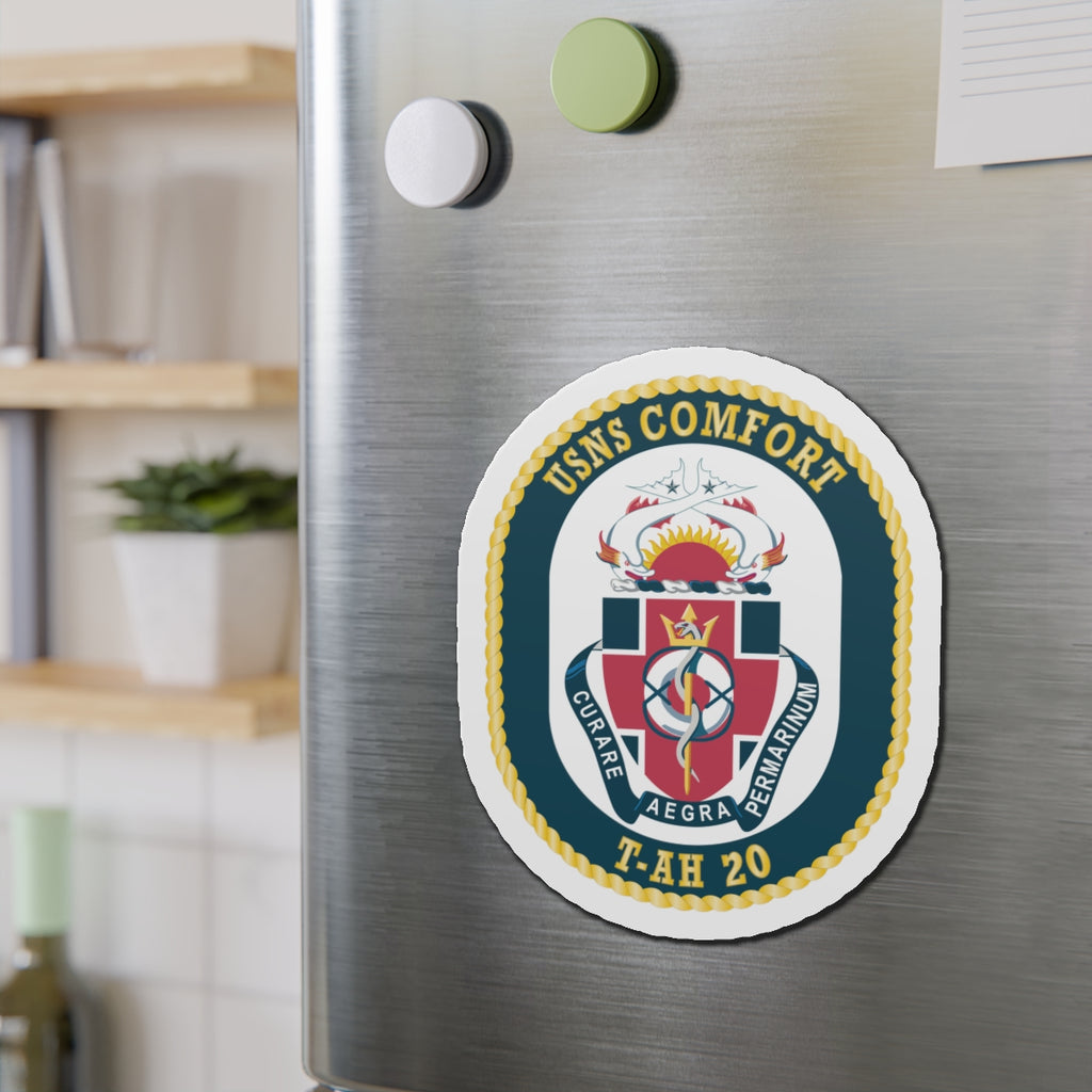 Die-Cut Magnet - Navy - USNS Comfort (T-AH 20) wo txt