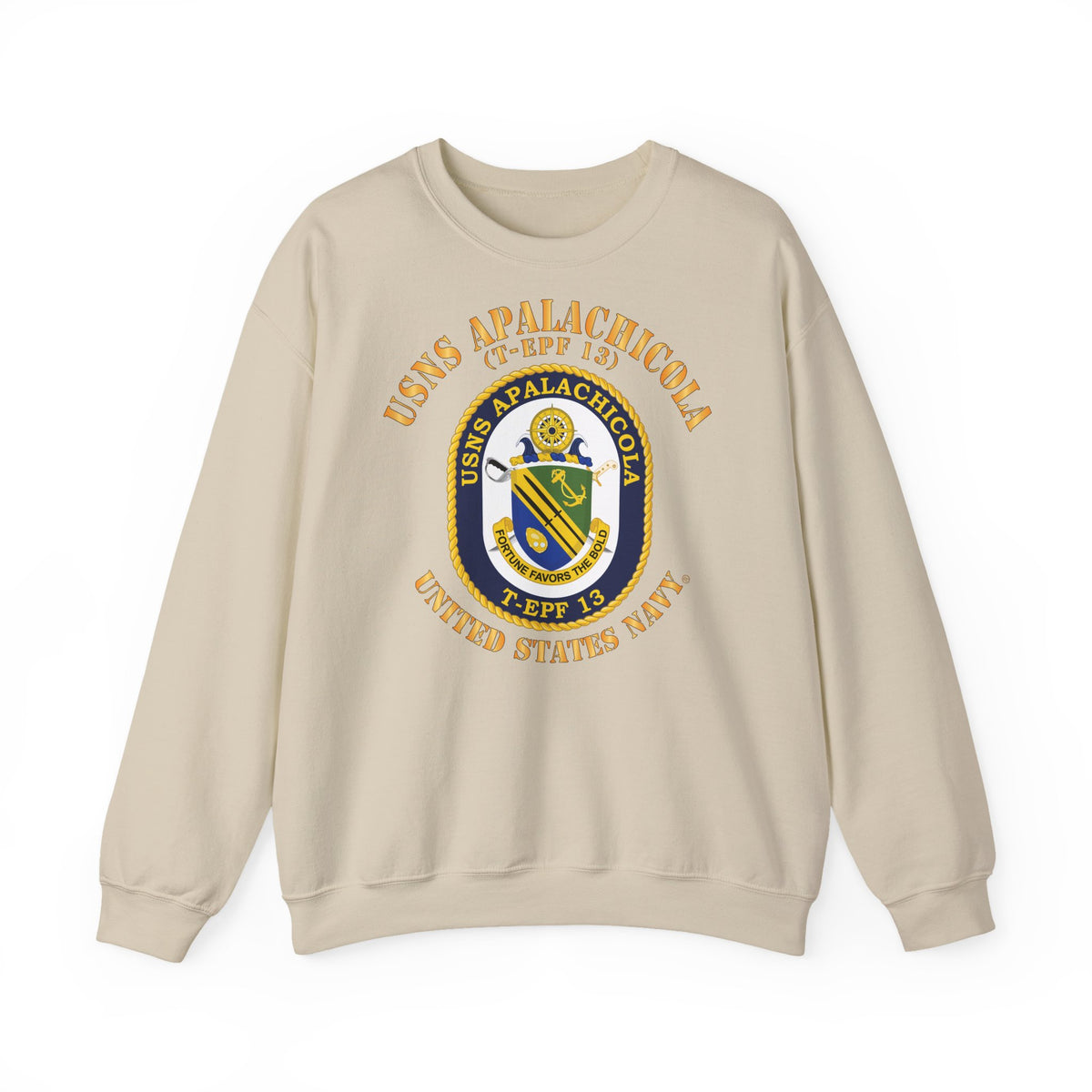 Unisex Heavy Blend™ Crewneck Sweatshirt - Navy - USNS Apalachicola (T-EPF 13)