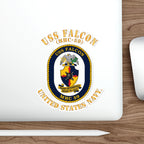 Die-Cut Vinyl Sticker - Navy - USS Falcon (MHC-59)
