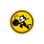 Die-Cut Vinyl Sticker - NAVY - VF - 3 - WWII Felix Insignia - 3D - Enhanced