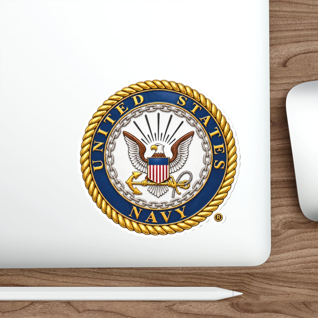 Die-Cut Vinyl Sticker - United States Navy Seal - Emblem - 3D - Enhanced