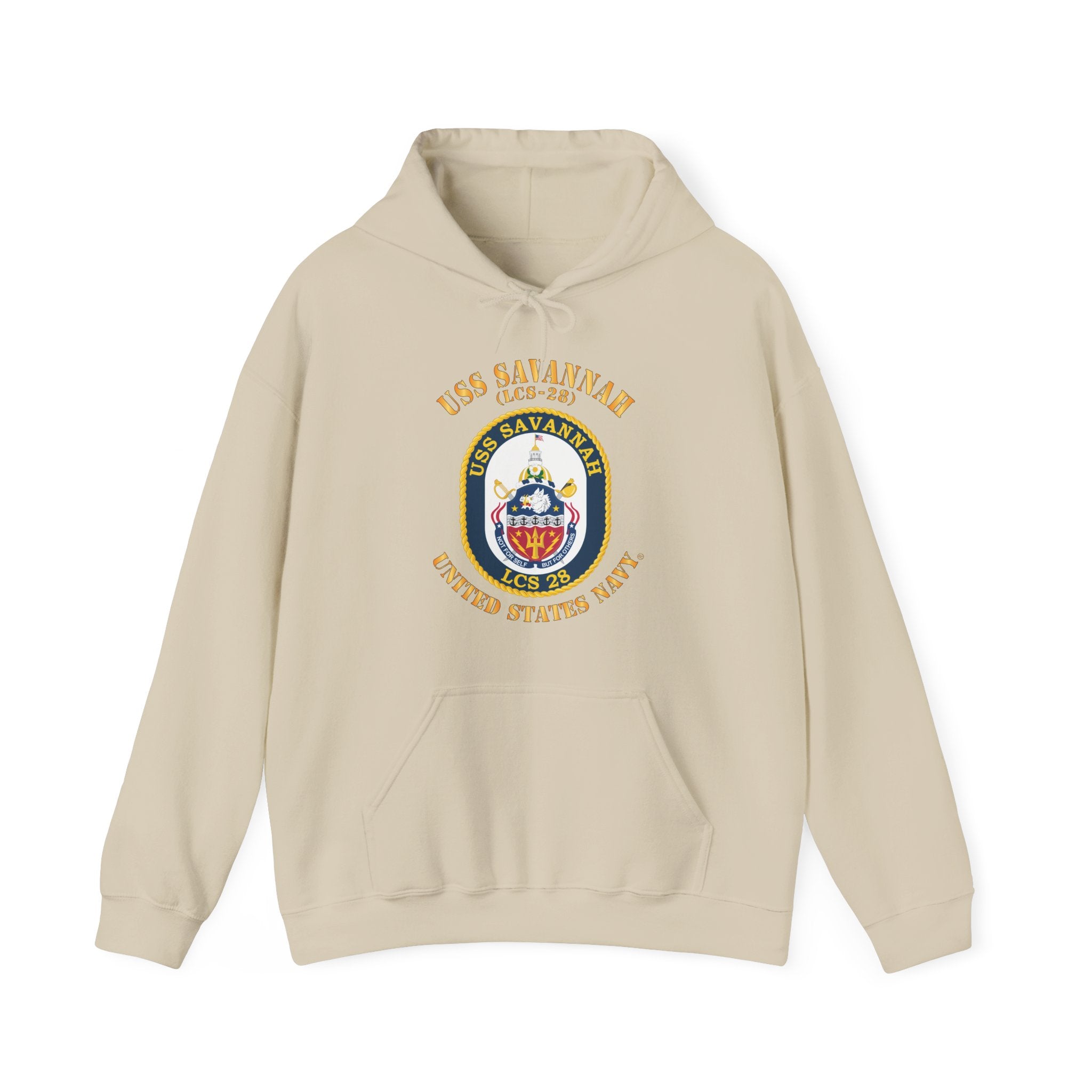 Unisex Heavy Blend™ Hoodies - Navy - USS Savannah (LCS-28)