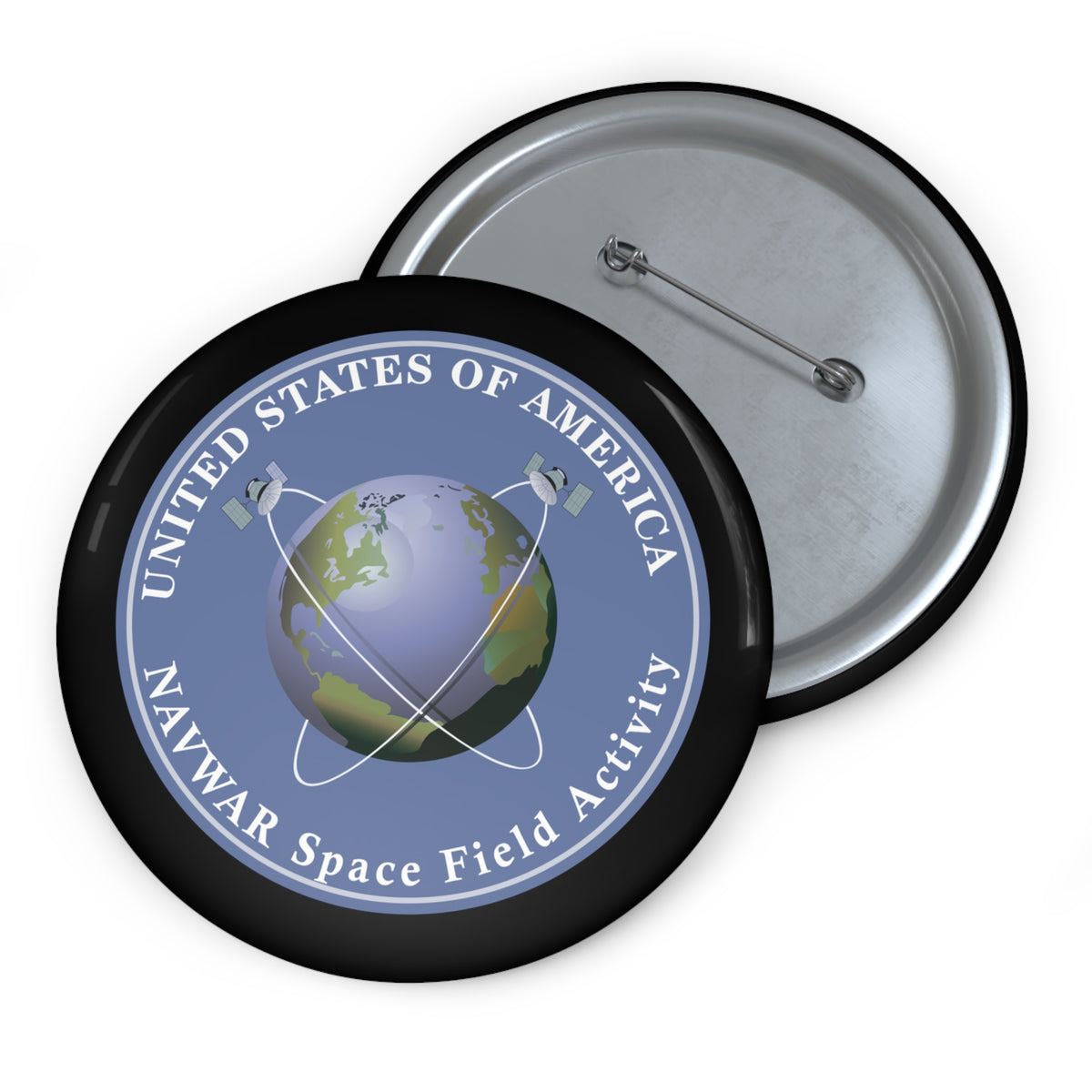 Custom Pin Button - NAVWAR Space Field Activity wo Txt X 300
