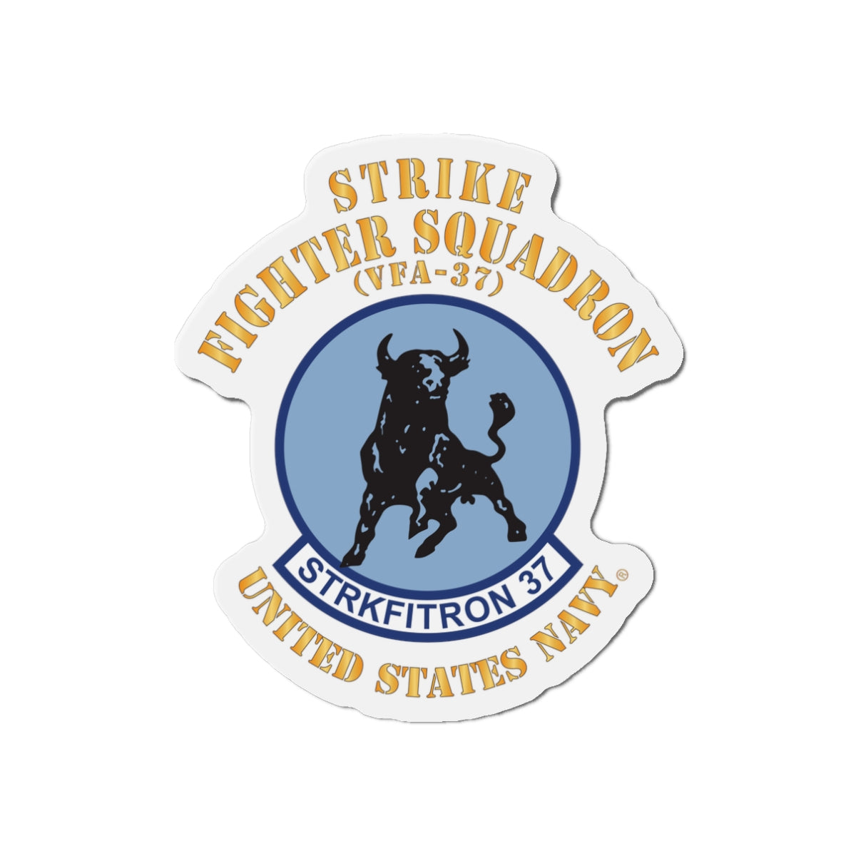 Die-Cut Magnet - Navy - Strike Fighter Squadron 37 (VFA-37)