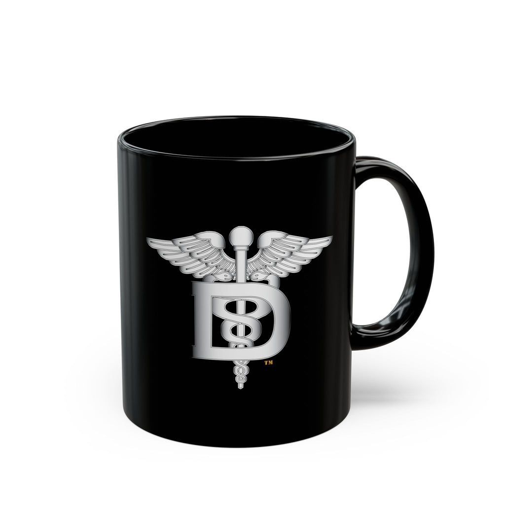 Black Mug (11oz, 15oz) - Navy - Rate - Dental Technician (DT) wo txt
