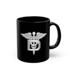 Black Mug (11oz, 15oz) - Navy - Rate - Dental Technician (DT) wo txt