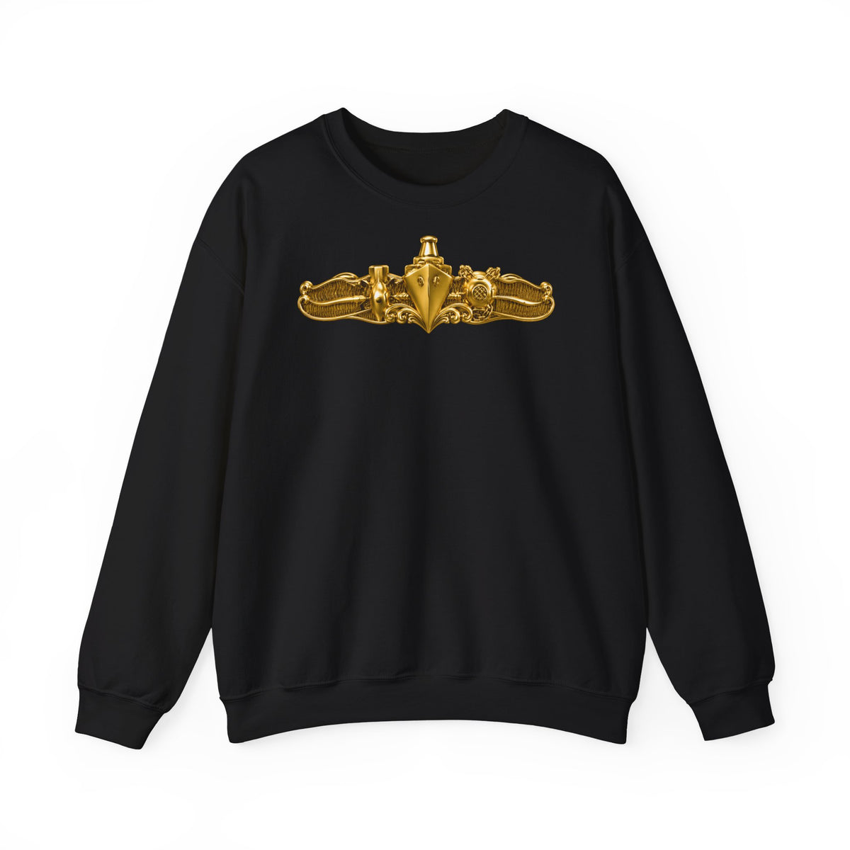Unisex Heavy Blend™ Crewneck Sweatshirt - Navy - Badge - Special Operations Warfare (SO) wo txt - 3D - Enhanced