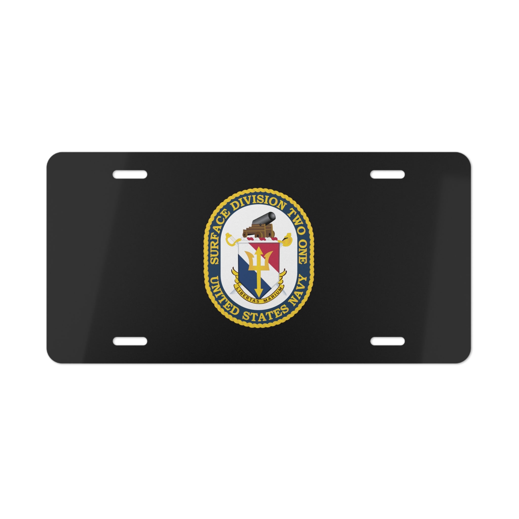 Vanity License Plate - Navy - Surface Division 21 wo txt