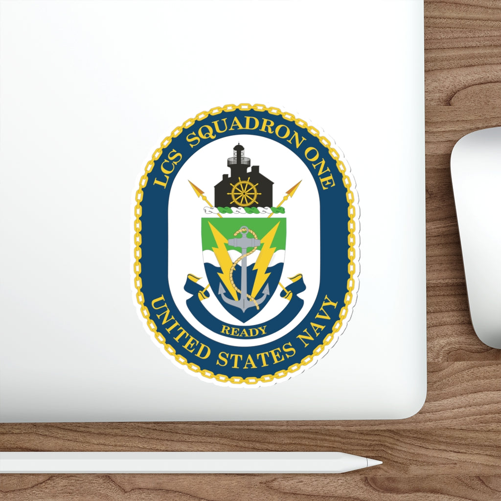Die-Cut Vinyl Sticker - Navy - LCS Squadron One (LCSRON 1) wo txt