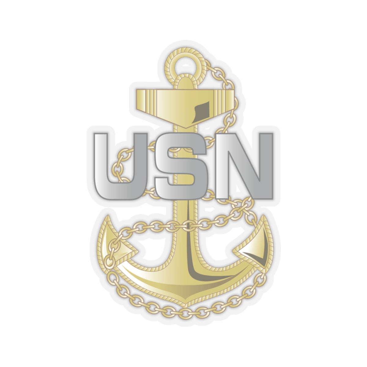 Kiss-Cut Stickers - Navy - Fouled Anchor wo txt