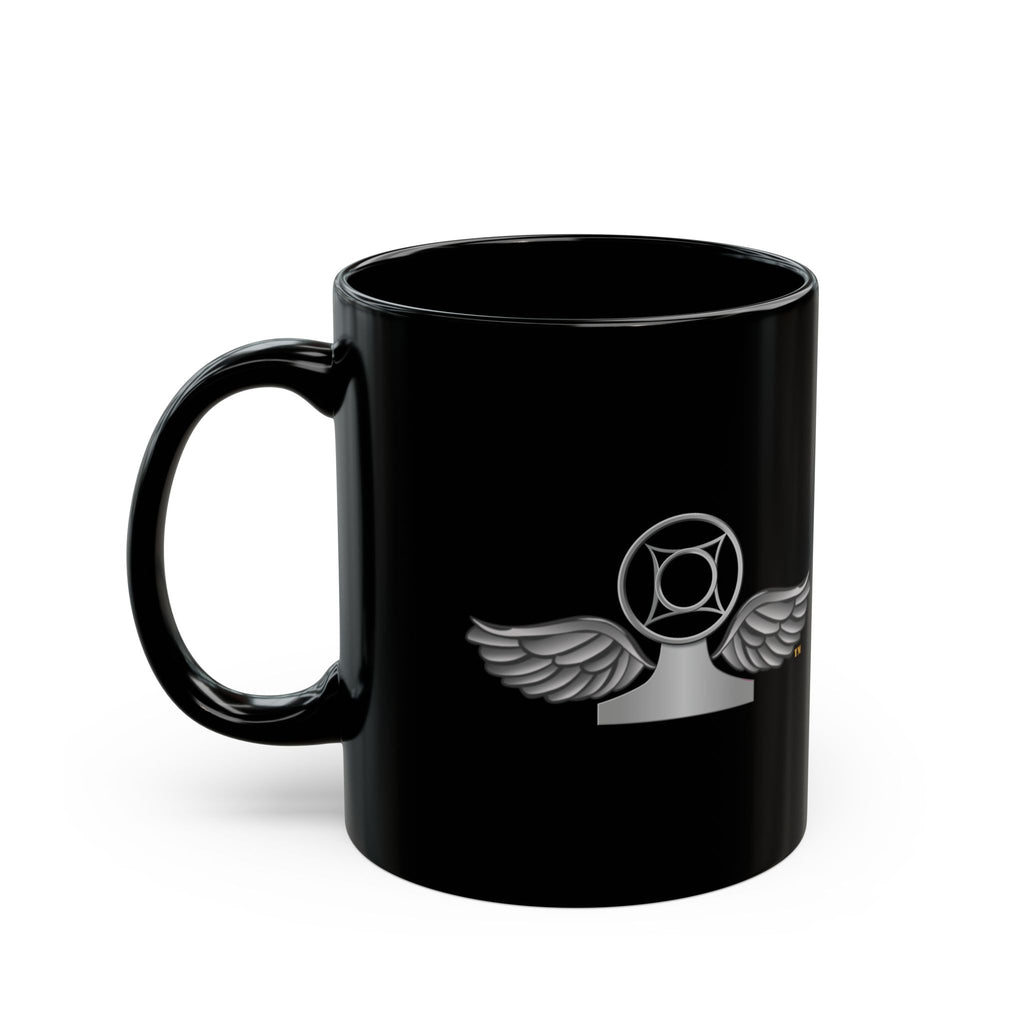 Black Mug (11oz, 15oz) - Navy - Rate - Air Traffic Controller (ATC) wo txt