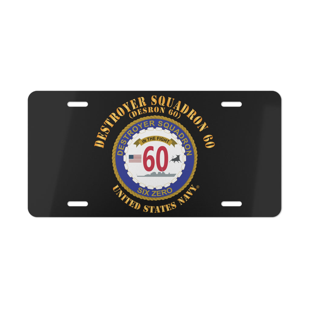 Vanity License Plate - Navy - Destroyer Squadron 60