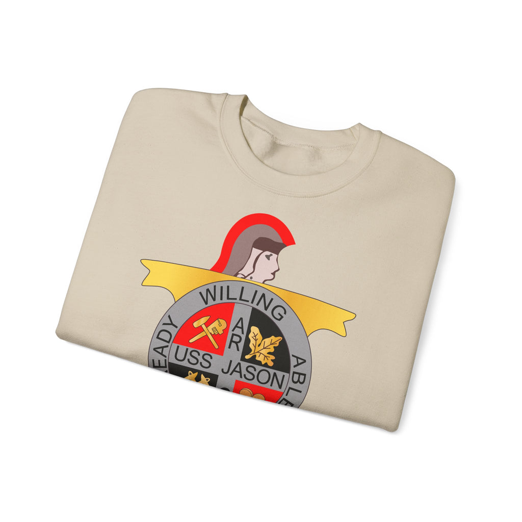 Unisex Heavy Blend™ Crewneck Sweatshirt - Navy - USS Jason (AR-8) wo Txt