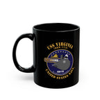 Black Mug (11oz, 15oz) - Navy - USS Virginia (SSN-774) X 300