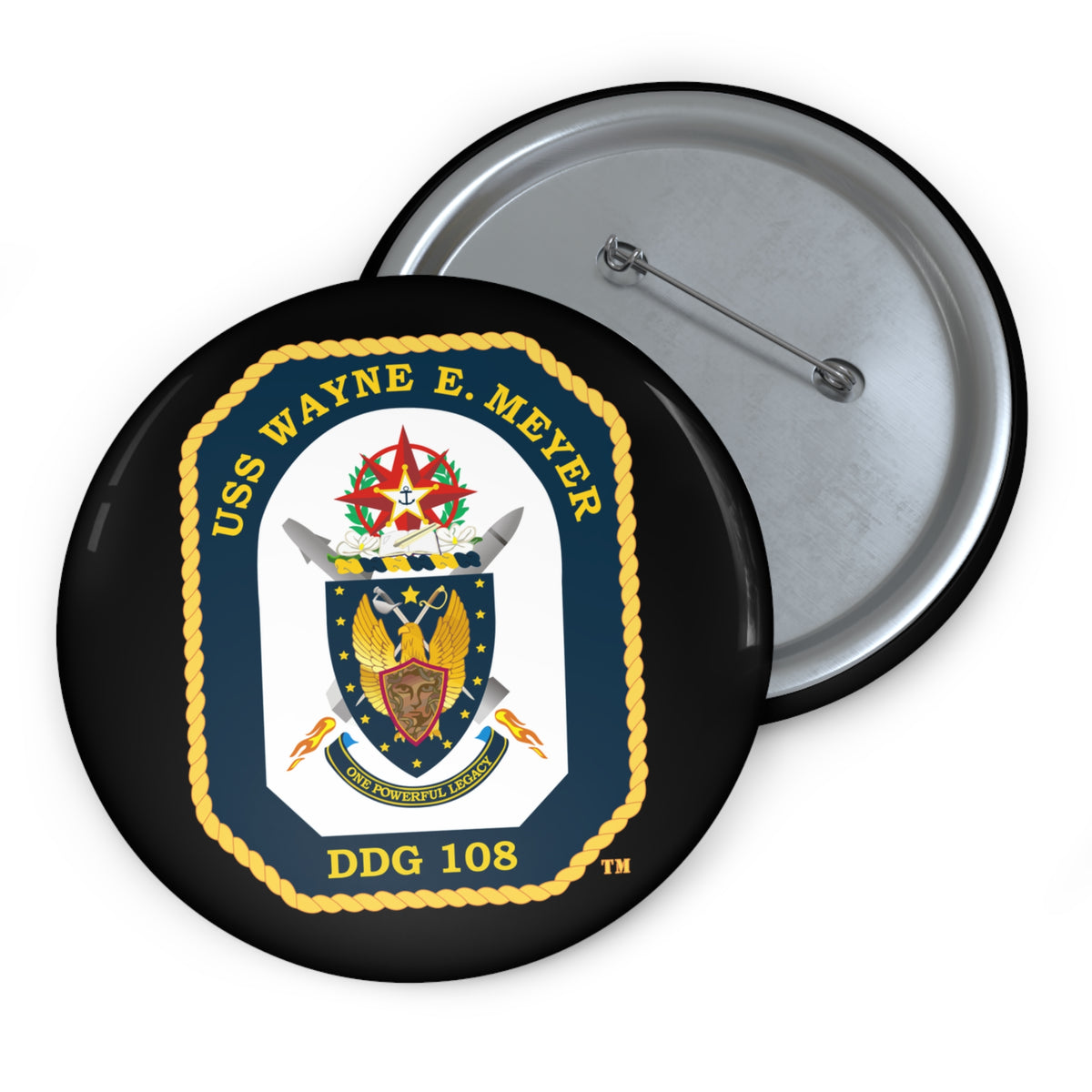 Pin Button - Navy - USS Wayne E. Meyer (DDG-108) wo txt X 300