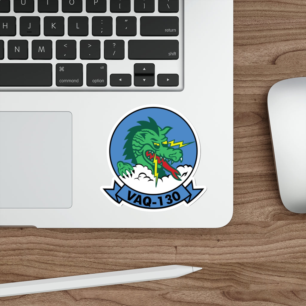 Die-Cut Vinyl Sticker - Navy - Electronic Attack Squadron 130 (VAQ-130) wo txt