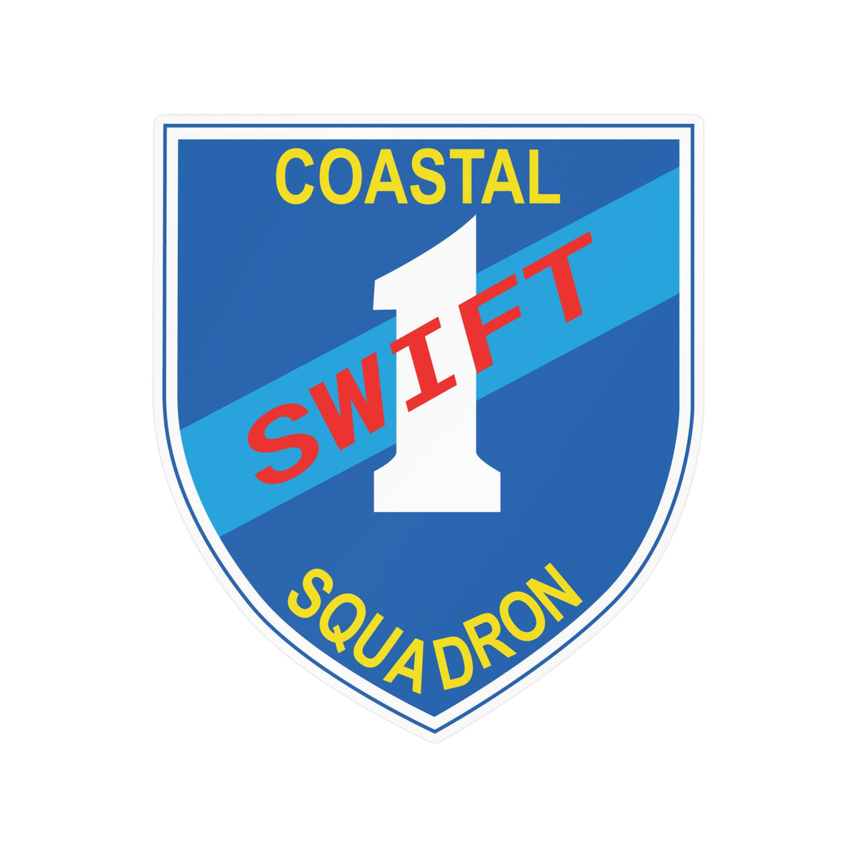 Kiss-Cut Vinyl Decal - Coastal Squadron One (Blue) - SSI wo Txt X 300