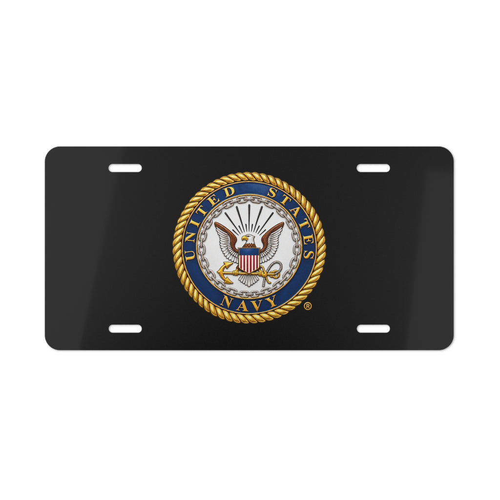 Vanity License Plate - United States Navy Seal - Emblem - 3D - Enhanced