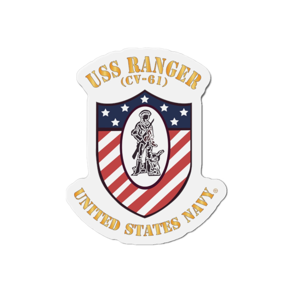 Die-Cut Magnet - Navy - USS Ranger (CV-61) X 300