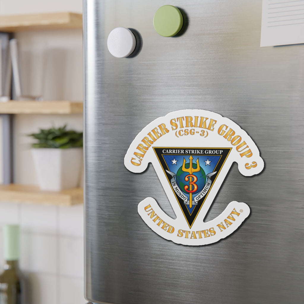 Die-Cut Magnet - Navy - Carrier Strike Group 3 (CSG-3)
