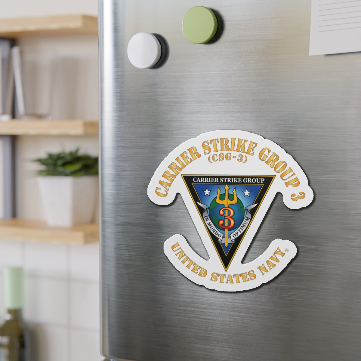 Die-Cut Magnet - Navy - Carrier Strike Group 3 (CSG-3)