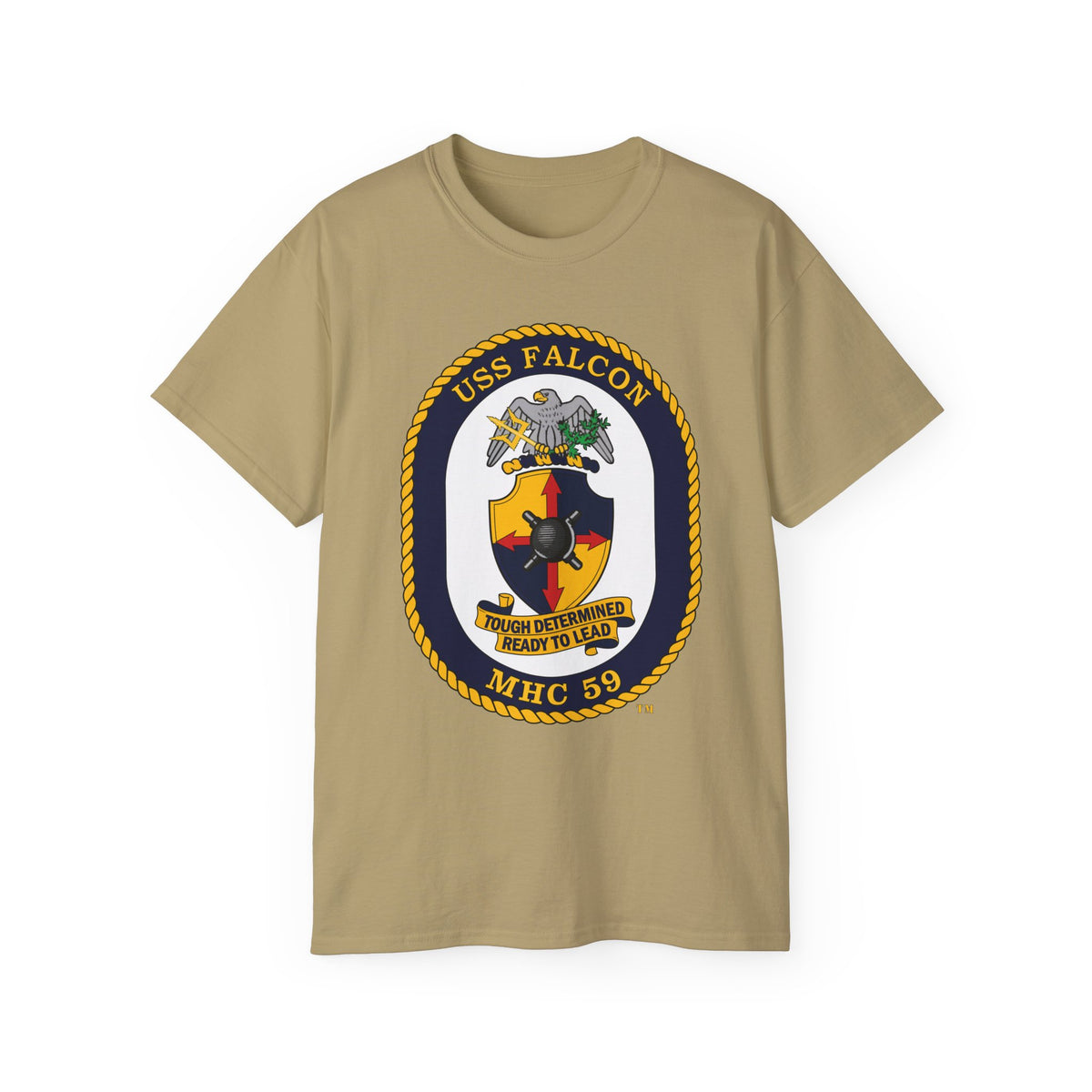 Unisex Ultra Cotton T-Shirt - Navy - USS Falcon (MHC-59) wo txt