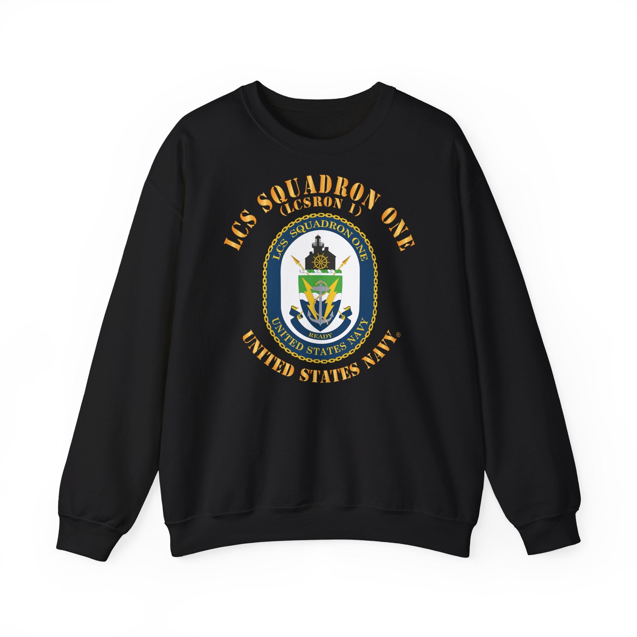 Unisex Heavy Blend™ Crewneck Sweatshirt - Navy - LCS Squadron One (LCSRON 1)