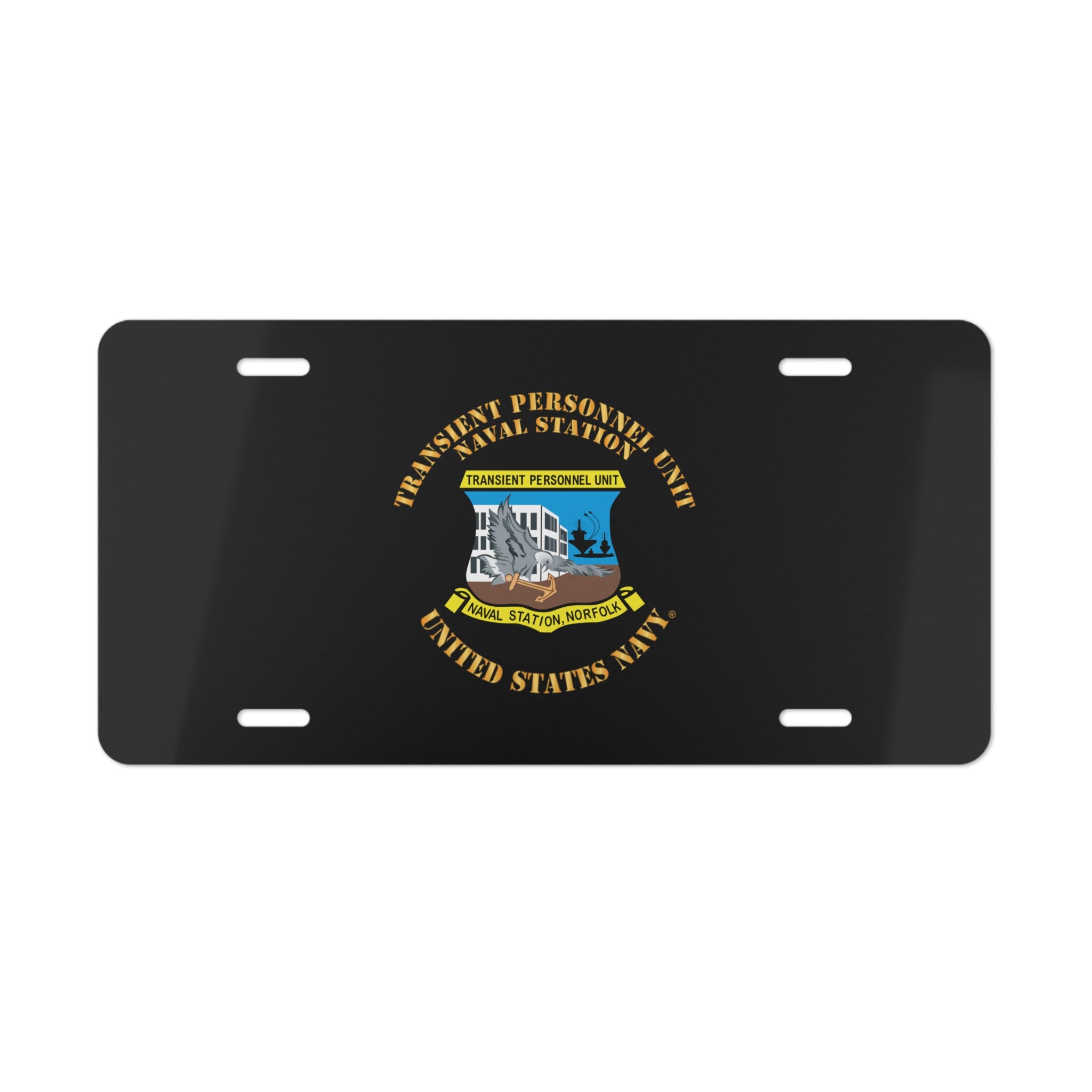 Vanity License Plate - Navy - Transient Personnel Unit - Naval Station Norfolk