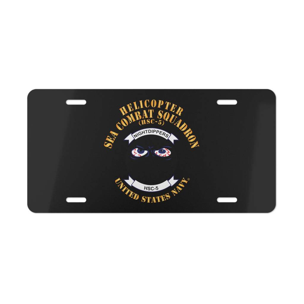 Vanity License Plate - Navy - Helicopter Sea Combat Squadron 5 (HSC-5)