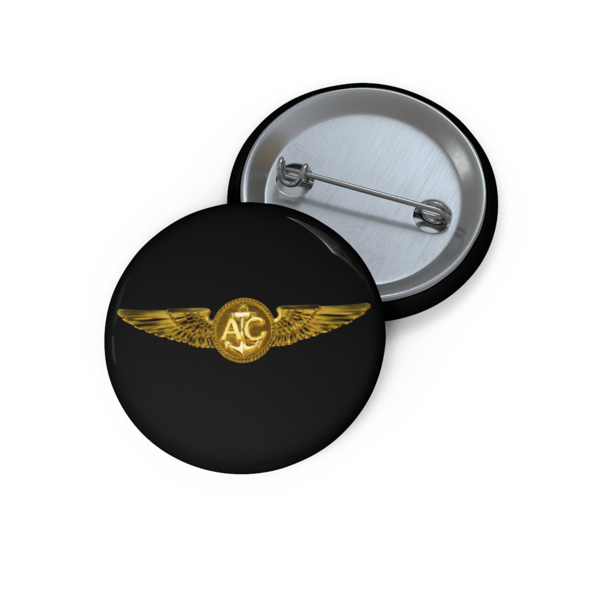 Pin Button - Navy - Badge - Naval Aircrew Warfare Specialist wo txt - 3D - Enhanced