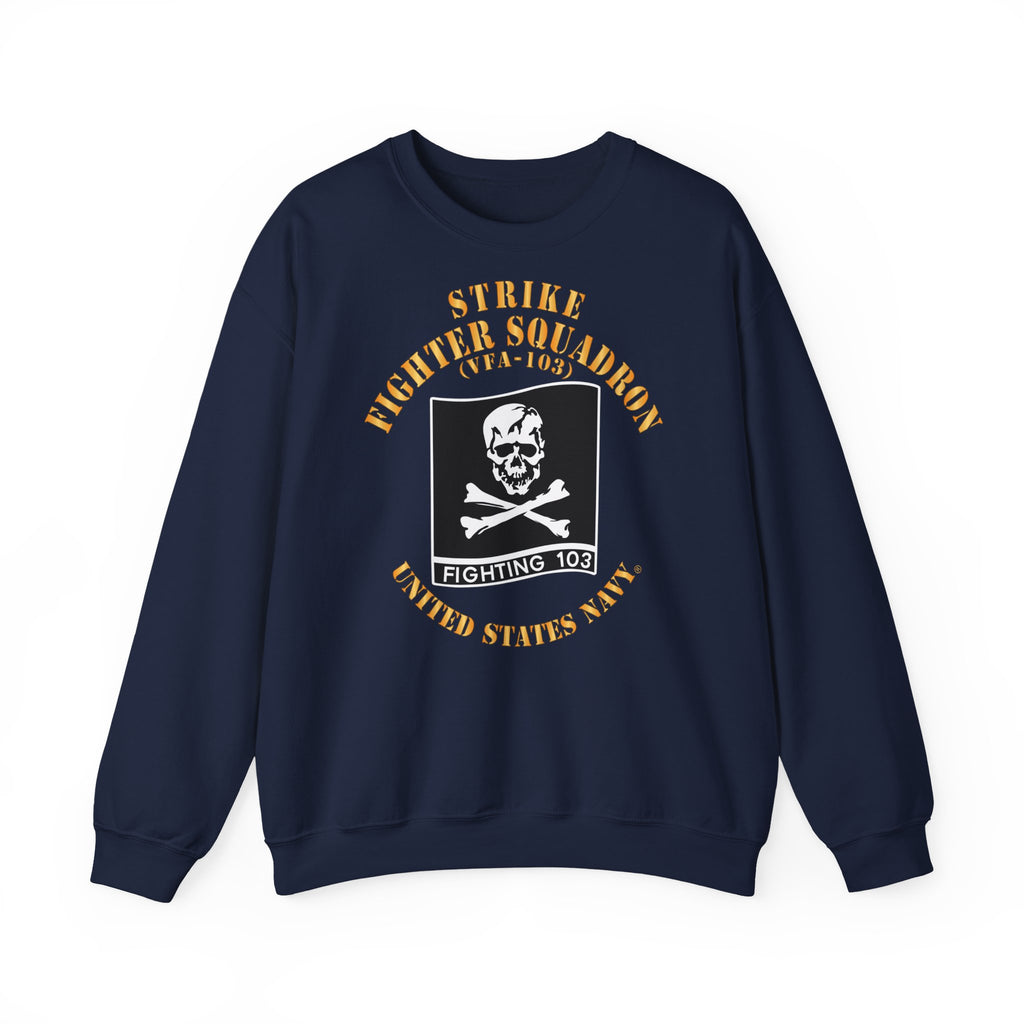 Unisex Heavy Blend™ Crewneck Sweatshirt - Navy - Strike Fighter Squadron 103 (VFA-103)