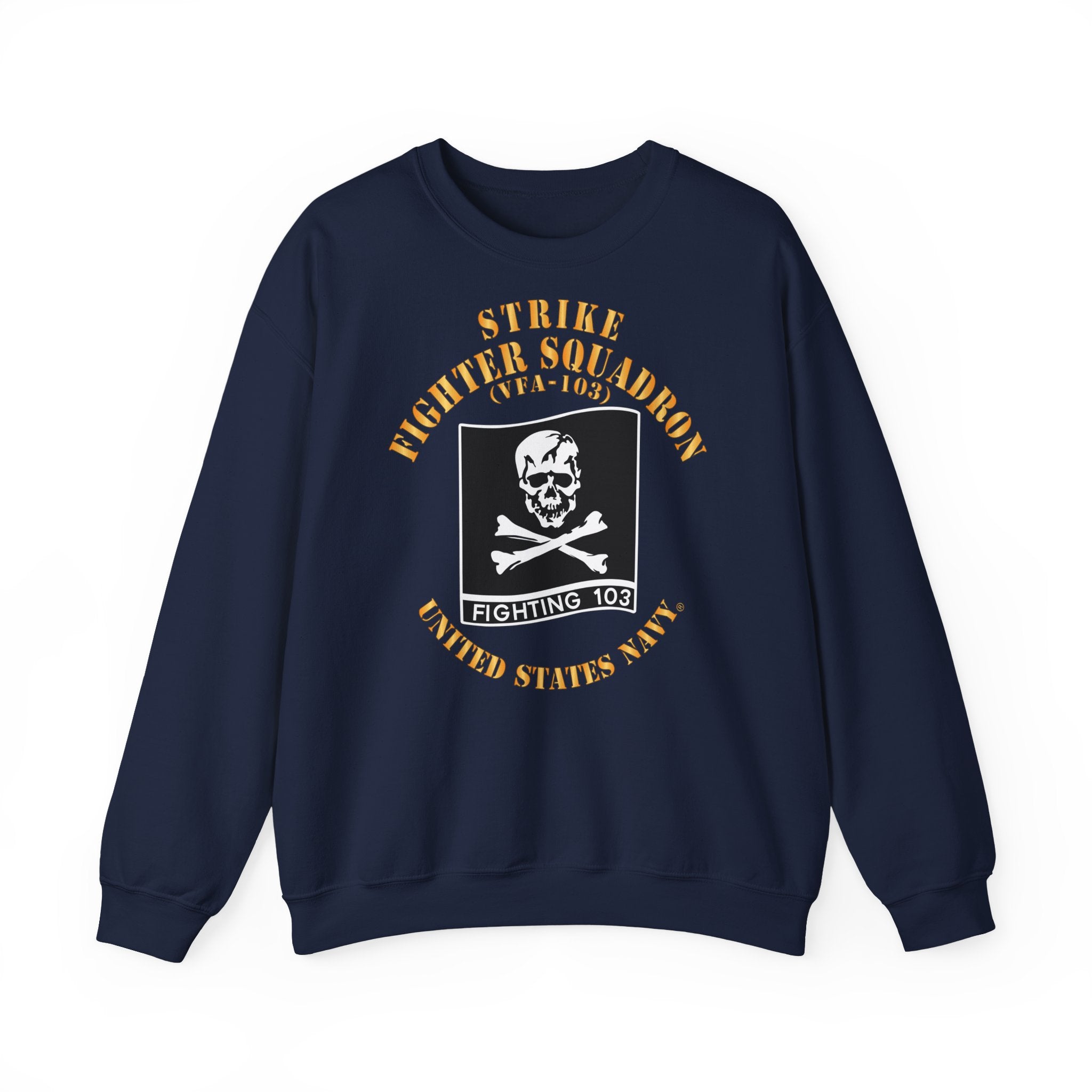 Unisex Heavy Blend™ Crewneck Sweatshirt - Navy - Strike Fighter Squadron 103 (VFA-103)