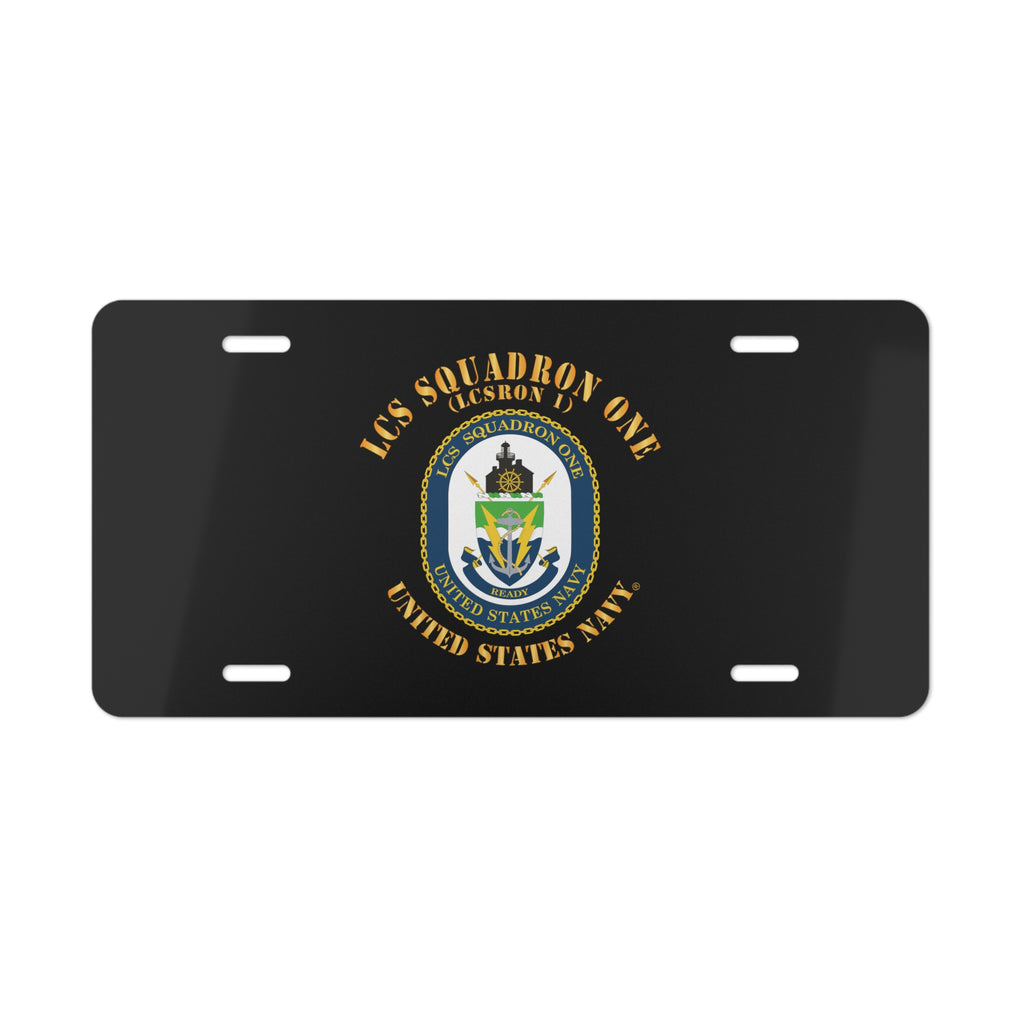Vanity License Plate - Navy - LCS Squadron One (LCSRON 1)