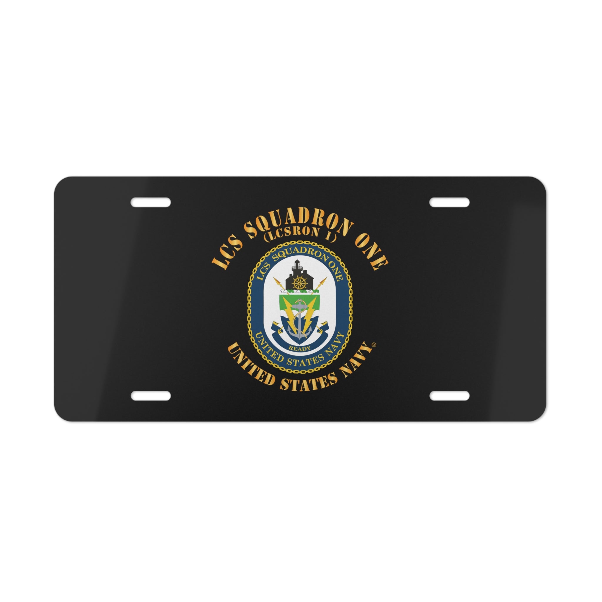 Vanity License Plate - Navy - LCS Squadron One (LCSRON 1)