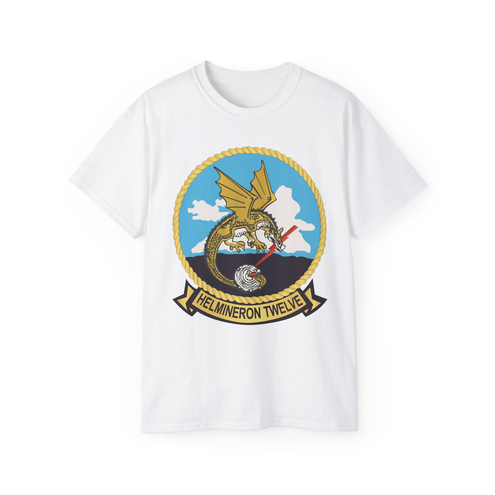 Unisex Ultra Cotton T-Shirt - Navy - Helmineron Twelve (HM-12) wo Txt