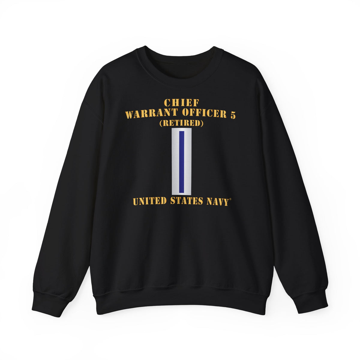 Unisex Heavy Blend™ Crewneck Sweatshirt - Navy - Chief Warrant Officer 5 - CW05 - Retired
