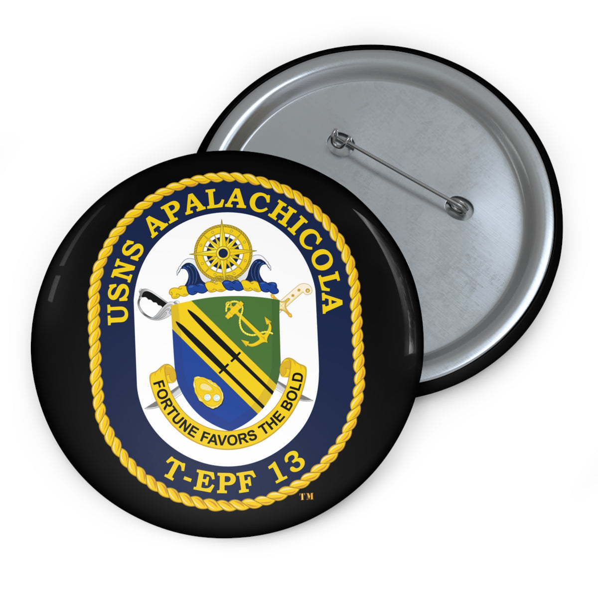 Pin Button - Navy - USNS Apalachicola (T-EPF 13) wo txt