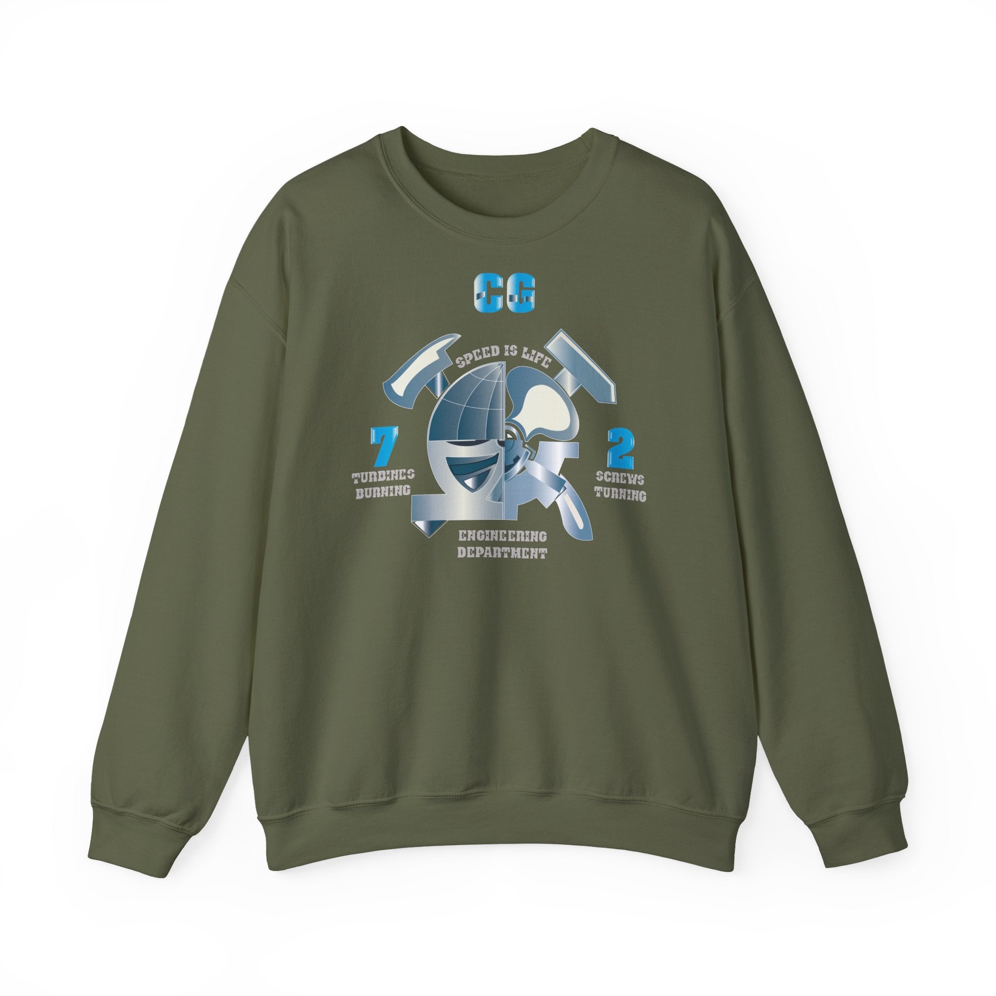 Unisex Heavy Blend™ Crewneck Sweatshirt - Navy - CG 72 - Engineering Department