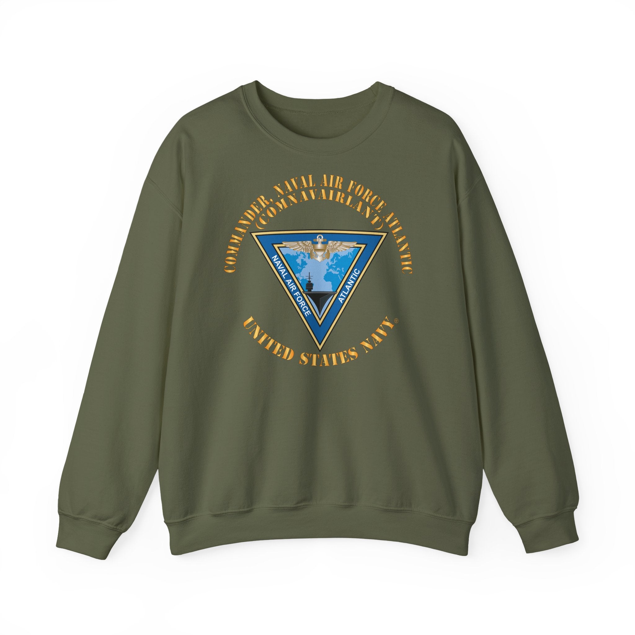 Unisex Heavy Blend™ Crewneck Sweatshirt - Navy - Commander, Naval Air Force Atlantic - COMNAVAIRLANT