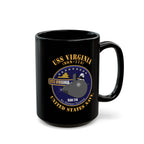 Black Mug (11oz, 15oz) - Navy - USS Virginia (SSN-774) X 300