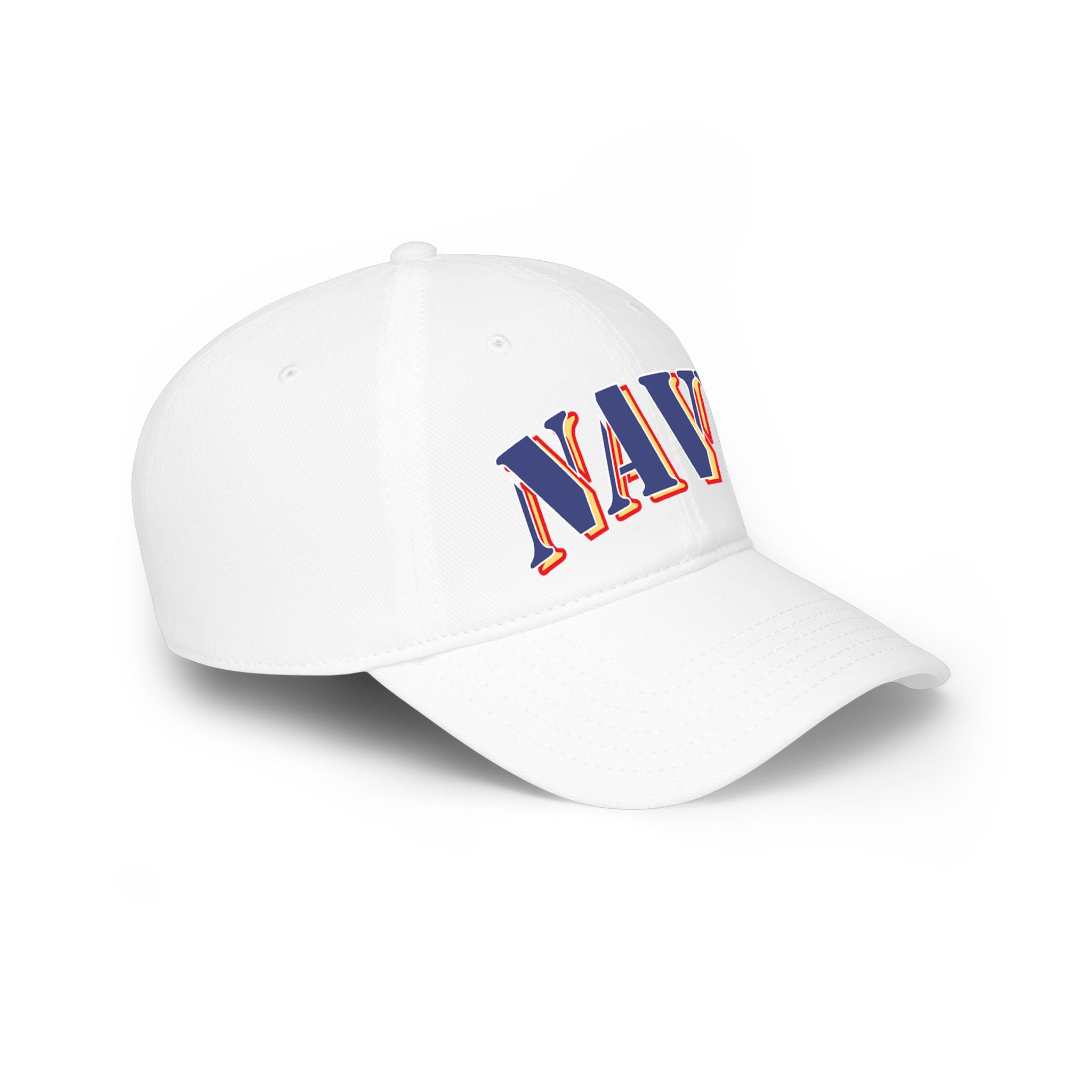 NAVY DTF Baseball Cap — Red Low Profile Hat for Military & Patriotic Fans