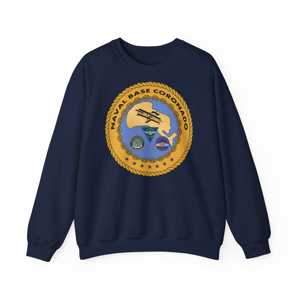 Unisex Heavy Blend™ Crewneck Sweatshirt - Navy - Naval Base Coronado wo txt